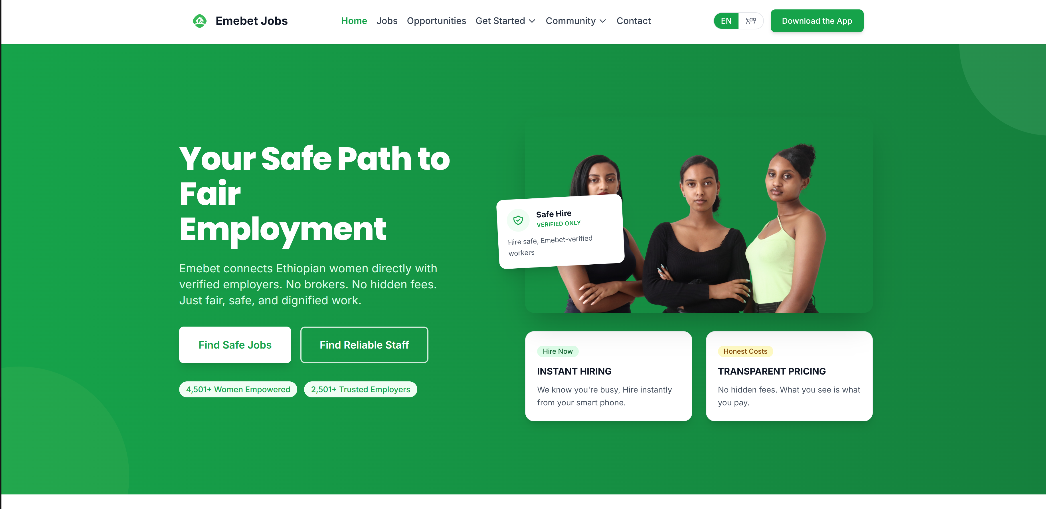 Emebet - Job Matching Platform